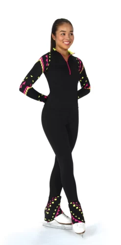 S423 Jerry's Chevron Quarter Zip Top (Size AS)