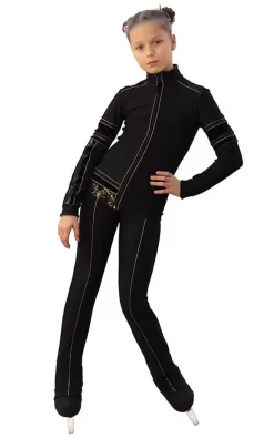 IceDress Figure Skating Outfit - Thermal - Glamour (Black)