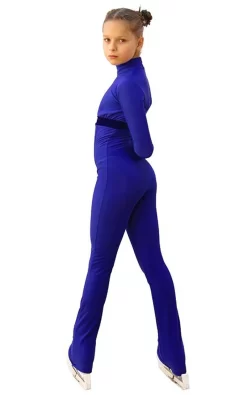 IceDress Figure Skating Overalls - Thermal - Style (Cornflower Blue With Velvet Trim) -Online Skating Store a208829b9b52 32482 60142 05801.1582479495