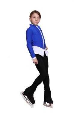 IceDress Figure Skating Outfit - Thermal - Benefit (Cornflower Blue With White And Black) -Online Skating Store a291ea3cc35c 39711.1600954790