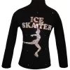 Ice Skating Jacket With AB Crystals Ice Skater Design