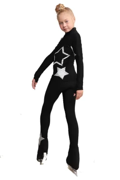 IceDress Figure Skating Jacket - Thermal - Star Sky (Black With Silver) -Online Skating Store ae96ab3556d6 79850 71859.1601498551