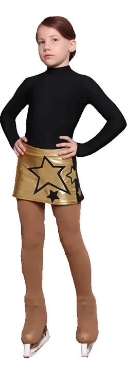 IceDress - Figure Skating Skirts - Rock Star (Gold With Black) -Online Skating Store af02a8566ce5 97074.1601464396