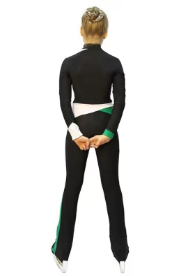 IceDress - Figure Skating Training Overalls - Skating (Black, Green And White) -Online Skating Store b0e838a2f6c4 92248 84375.1582460640