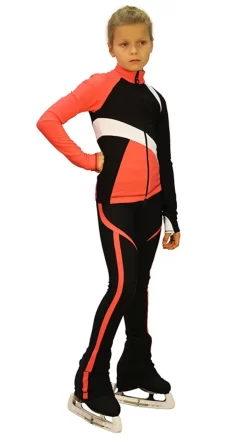 IceDress - IceDress Figure Skating Outfit - Thermal - Split (25% OFF, Coral)