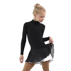 IceDress - Figure Skating Skirts - Harmony (Black With White ) -Online Skating Store be8b31815890 87994 17714 40323.1582510740