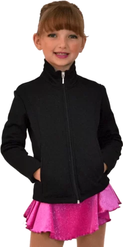 ChloeNoel Figure Skating Jacket J42 -Online Skating Store chloe noel j42 solid printed polar fleece fitted jacket with pockets 2 88283.1648683737