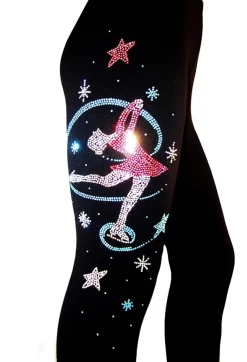 Ice Skating Pants With "Colorful Layback" Rhinestone Applique -Online Skating Store colorfullayback3 13690.1667940077