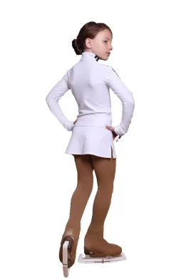 IceDress Figure Skating Jacket - Thermal - Olympus (White With Black Lamps) -Online Skating Store d45060c0298c 83604 16711.1601498541