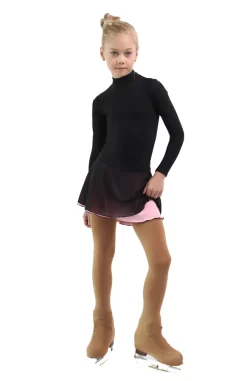IceDress - Figure Skating Skirts - Harmony (Black With Light Pink ) -Online Skating Store d460bff724f1 02356 21354 14075.1582510159