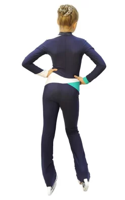 IceDress - Figure Skating Training Overalls - Skating (Gray-blue Dark, Mint And White ) -Online Skating Store e1dd11443f14 02514 89255.1582433408