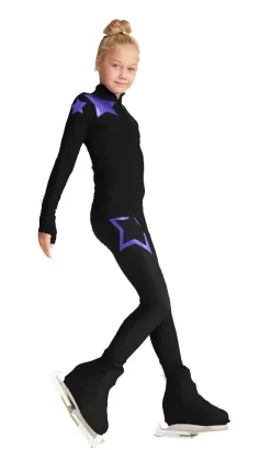 IceDress Figure Skating Jacket - Thermal - Star Sky (Black With Purple) -Online Skating Store e22818ee3e87 54264 65345.1601498548