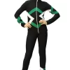 IceDress Figure Skating Outfit - Thermal - Bauer (Black, Green And White)