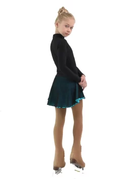 IceDress - Figure Skating Skirts - Harmony (Black With Turquoise ) -Online Skating Store eade4632836c 33354 15174 68188.1582513595