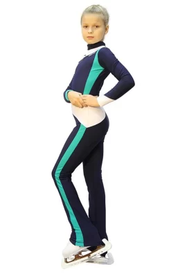 IceDress - Figure Skating Training Overalls - Skating (Gray-blue Dark, Mint And White ) -Online Skating Store f44eeb4c6b6b 31454 47433.1582433407
