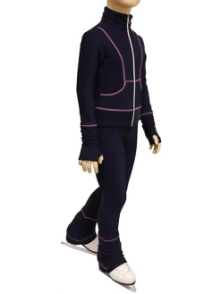 IceDress Figure Skating Thermal Jacket - Drape (Blue)