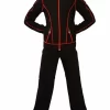 IceDress Figure Skating Outfit - Thermal - Todes For Boys(Black With Red Line)