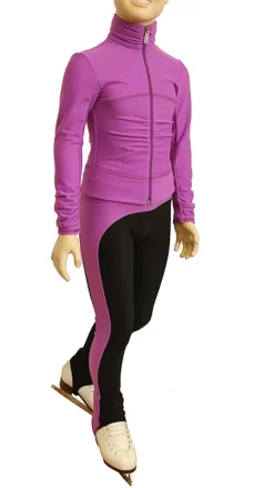 IceDress Figure Skating Thermal Jacket - Drape-2 (Purple)
