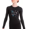 Elite Xpression - Black Skate Like A Star Top - Turquoise
