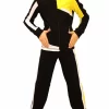 IceDress Figure Skating Outfit - Thermal - Crossover For Boys(Black, White And Yellow)