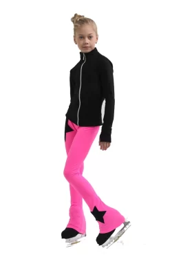 IceDress Figure Skating Outfit - Thermal - Disco Dance (Black With Hot Pink)