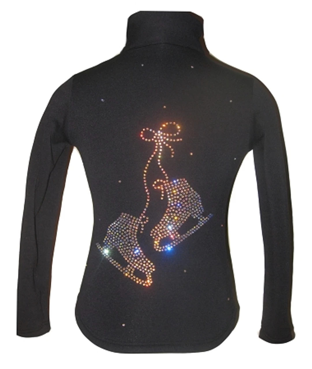 Ice Skating Jacket With "Pair Of Skates" Rhinestone Applique 2 Ice Skating Jacket With "Pair Of Skates" Rhinestone Applique - Image 2