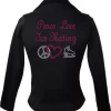 Kami-So Polartec Ice Skating Jacket - Peace Love Ice Skate-pink