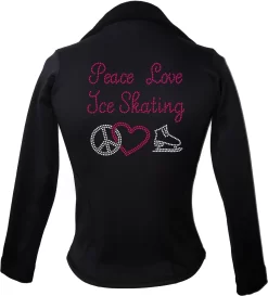 Kami-So Polartec Ice Skating Jacket - Peace Love Ice Skate-pink