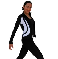 ChloeNoel J26 Swirls Figure Skating Jacket -Online Skating Store white 2 75732.1540223060